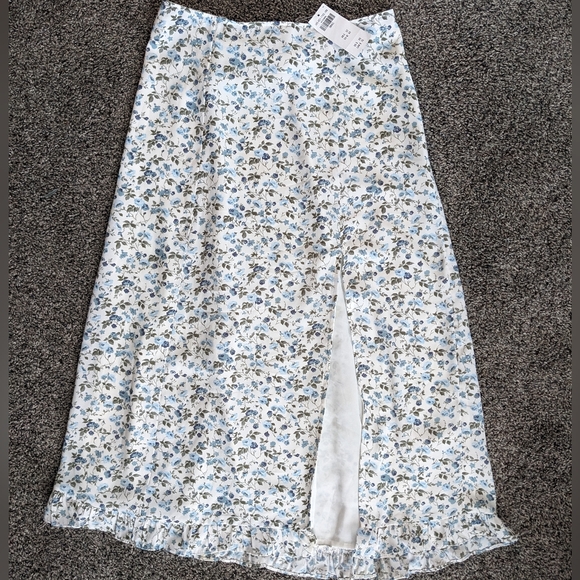 NWT Abercrombie Midi Skirt Floral S - Picture 4 of 7